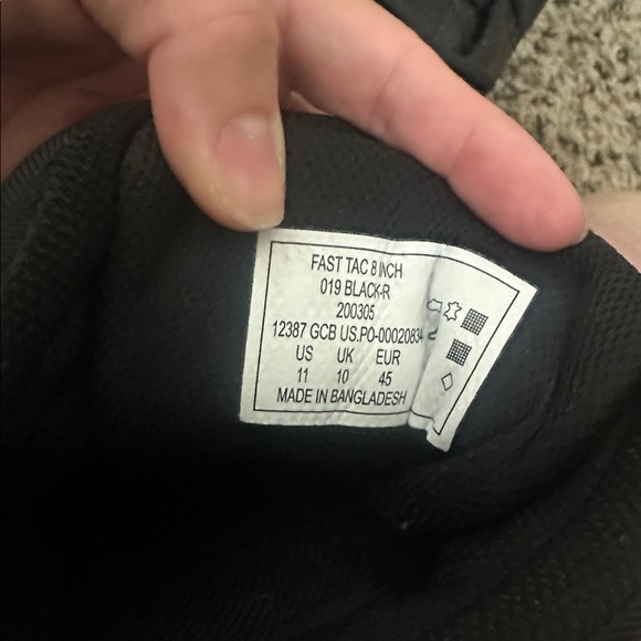 EUC 5.11 Tactical Black 8 Inch Fast Tac Boots 11 main image 7